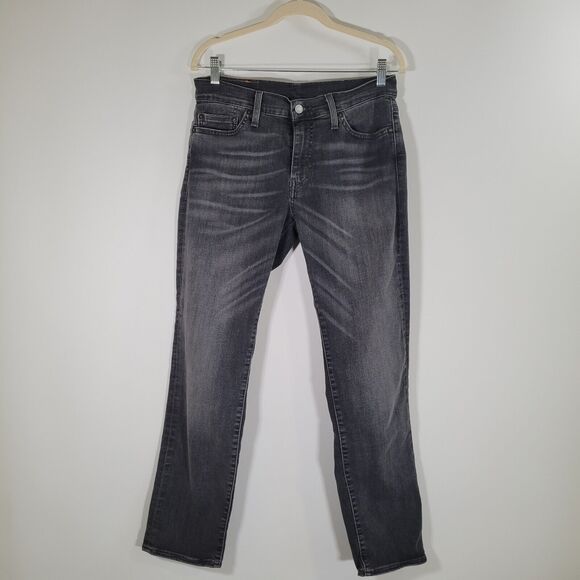 LEVI'S 511 Grey Armstrong Slim Fit Jeans W30 L30 Rise 9" Low Stretch Denim - Picture 8 of 10